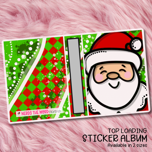 Santa Top Loading Sticker Storage Album