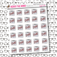 Calendar Due Icon Sticker Sheet