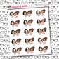 Nora Girls Night Character Sticker Sheet