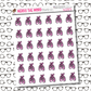 Ballet Shoes Icon Sticker Sheet