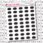 Hockey Puck Icon Sticker Sheet