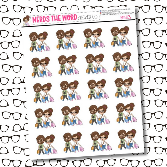 Bill & Nora Travel Sticker Sheet