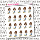 Nora Raking Leaves Character Sticker Sheet