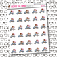 Bill & Nora Motorcycle Sticker Sheet