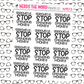 Seriously STOP Spending Money Hand Lettered Planner Stickers