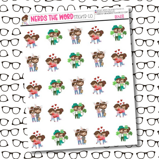 Bill & Nora Spring Holidays Sticker Sheet