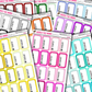 Started/Finished Reading Tracker Box Stickers