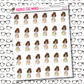 Nora Sewing Character Sticker Sheet