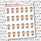 PJ Reading Character Sticker Sheet