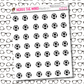 Soccer Icon Sticker Sheet