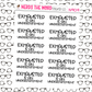 Exhausted is an Understatement Hand Lettered Planner Stickers