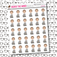Video Game PJ Character Sticker Sheet