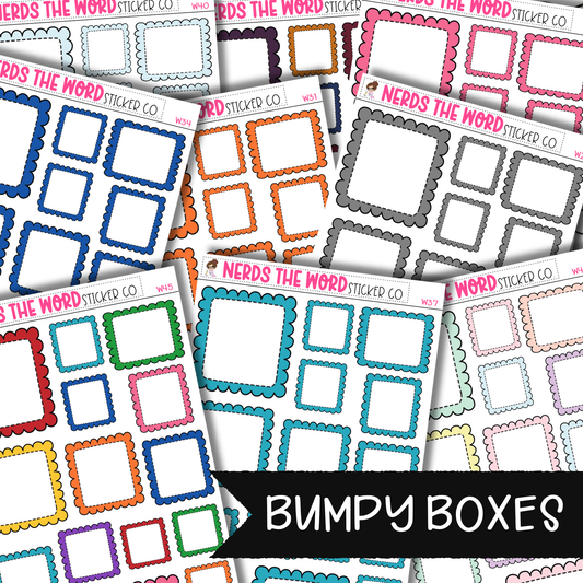 Bumpy Box Functional Planner Stickers