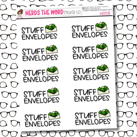 Stuff Envelopes Sticker Sheet