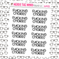 F*cking Chores Hand Lettered Planner Stickers