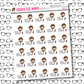 Bill Working Sticker Sheet