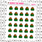 Dumpster Fire Icon Sticker Sheet