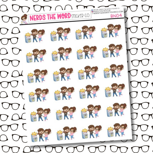 Bill & Nora Gamble Sticker Sheet