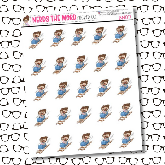 Bill & Nora Rollercoaster Sticker Sheet