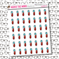 Vial Icon Sticker Sheet