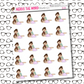 Nora Massage  Character Sticker Sheet