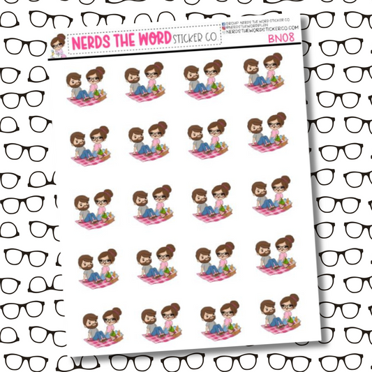 Bill & Nora Picnic Sticker Sheet