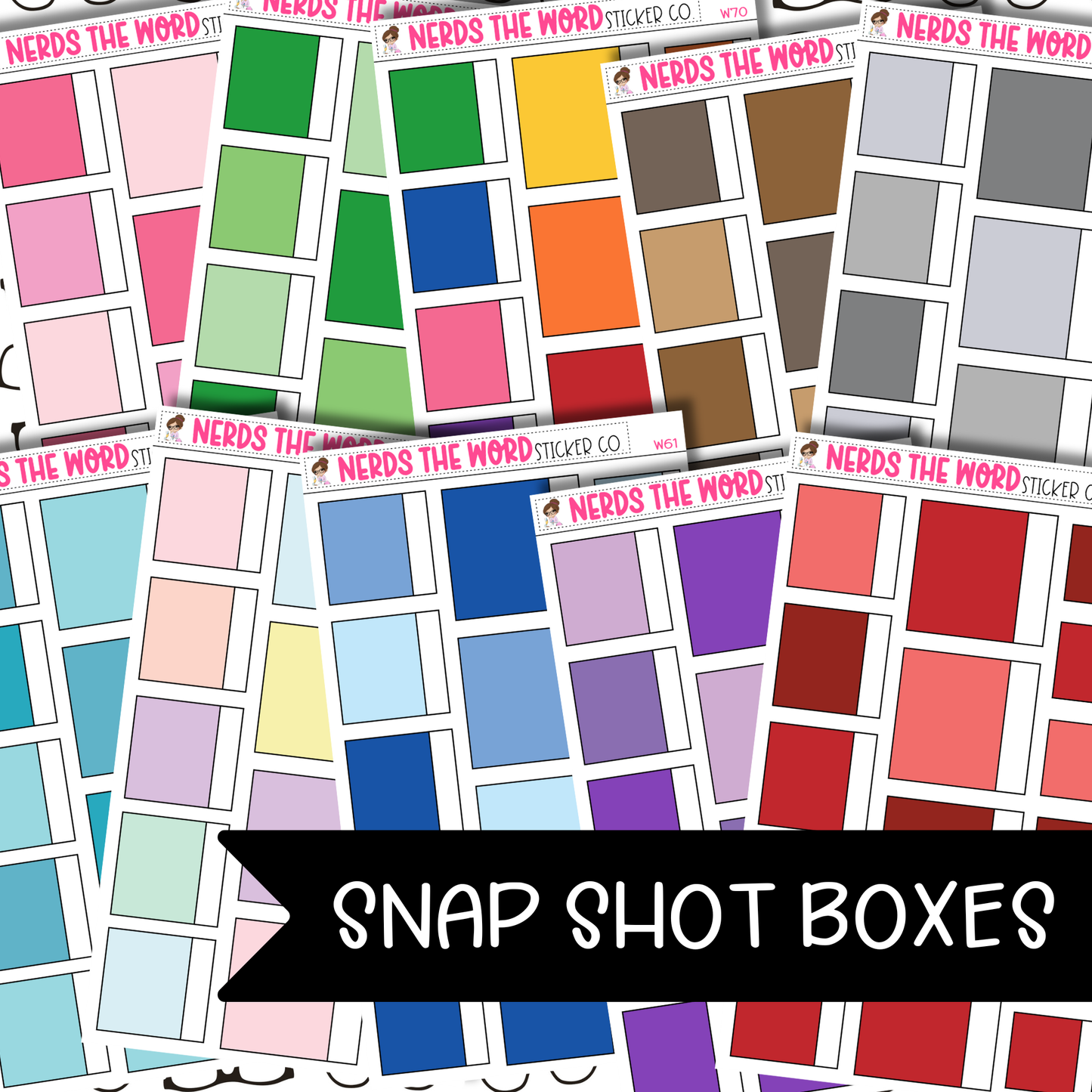 Snap Shot Functional Planner Stickers