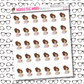 Nora Feeding Baby Character Sticker Sheet