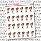 Nora Muscles Character Sticker Sheet
