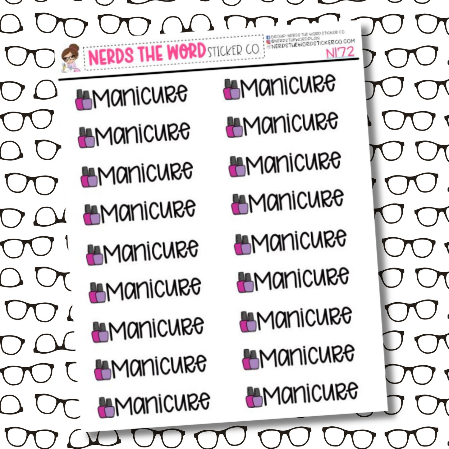 Manicure Sticker Sheet