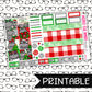 PRINTABLE - Hippo for Christmas Monthly, Weekly and or Journaling Sticker Kit