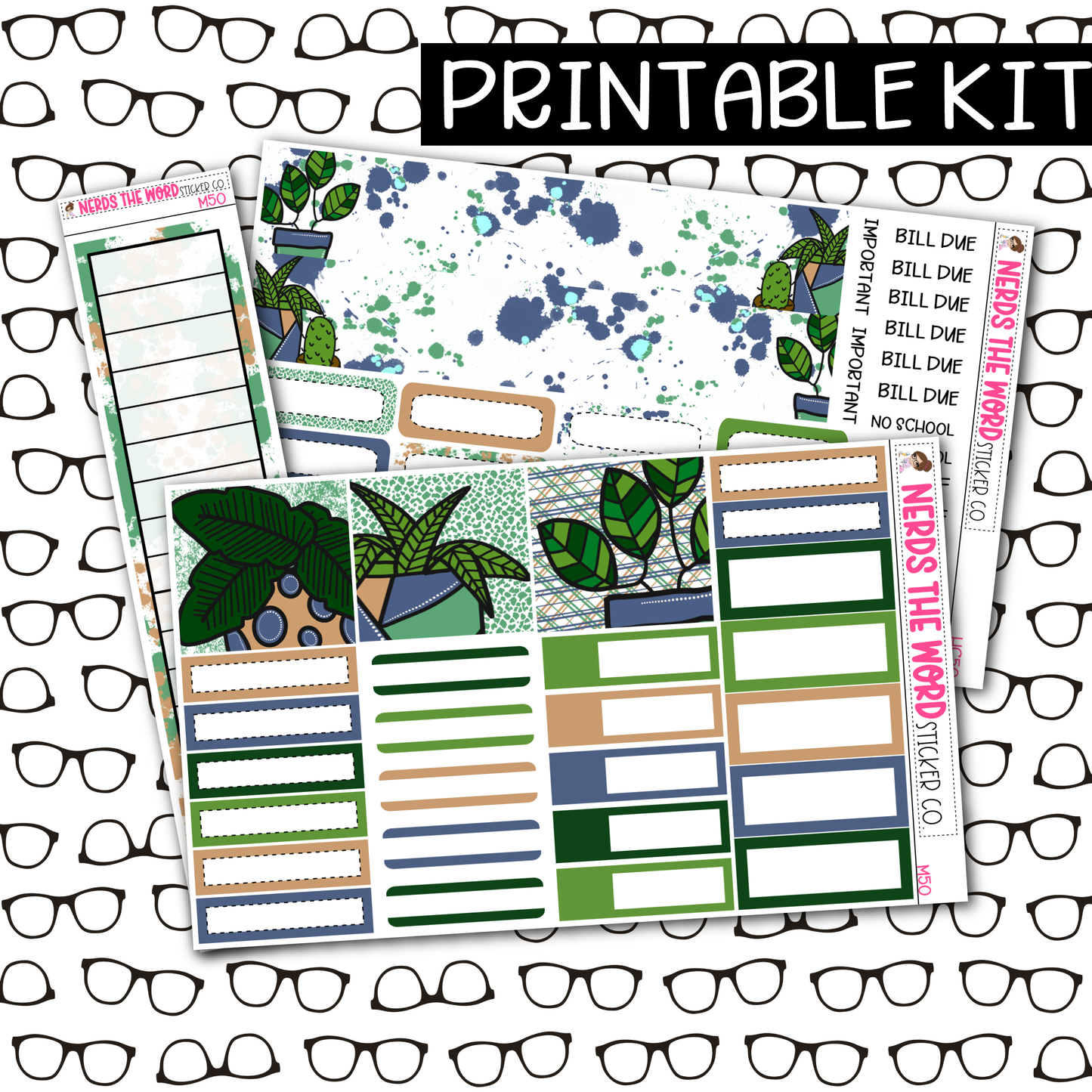 PRINTABLE Grow Girl Monthly Kit - Choose your Size