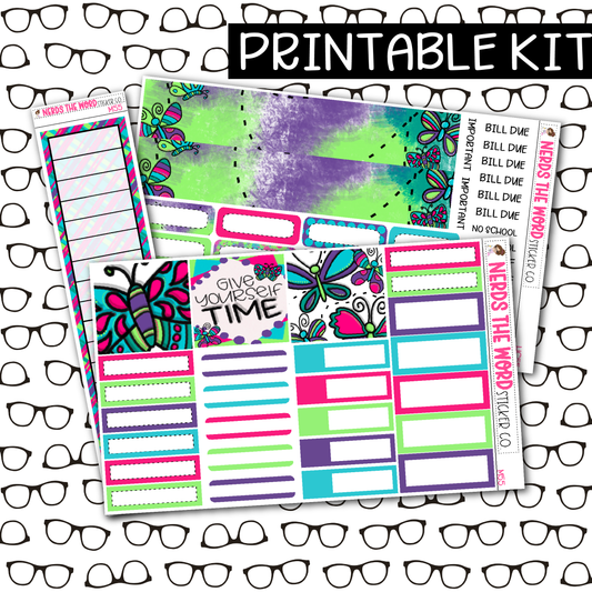 PRINTABLE Butterfly Monthly Kit - Choose your Size