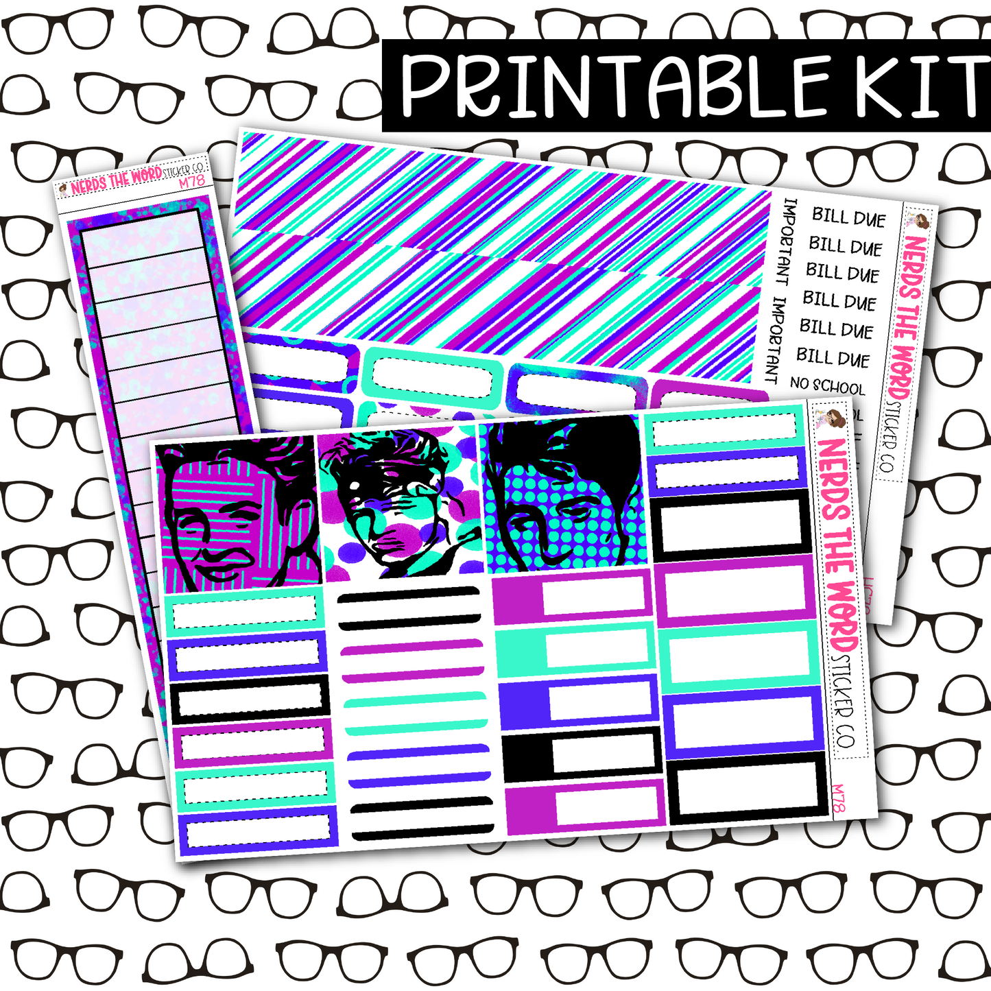 PRINTABLE Right Stuff Monthly Kit - Choose your Size