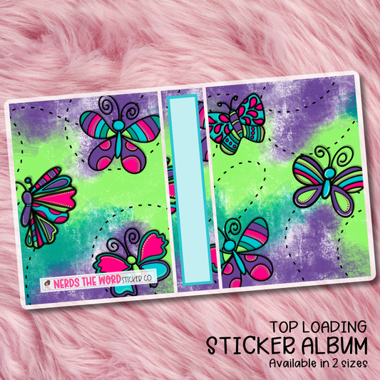 Butterfly Top Loading Sticker Storage Album
