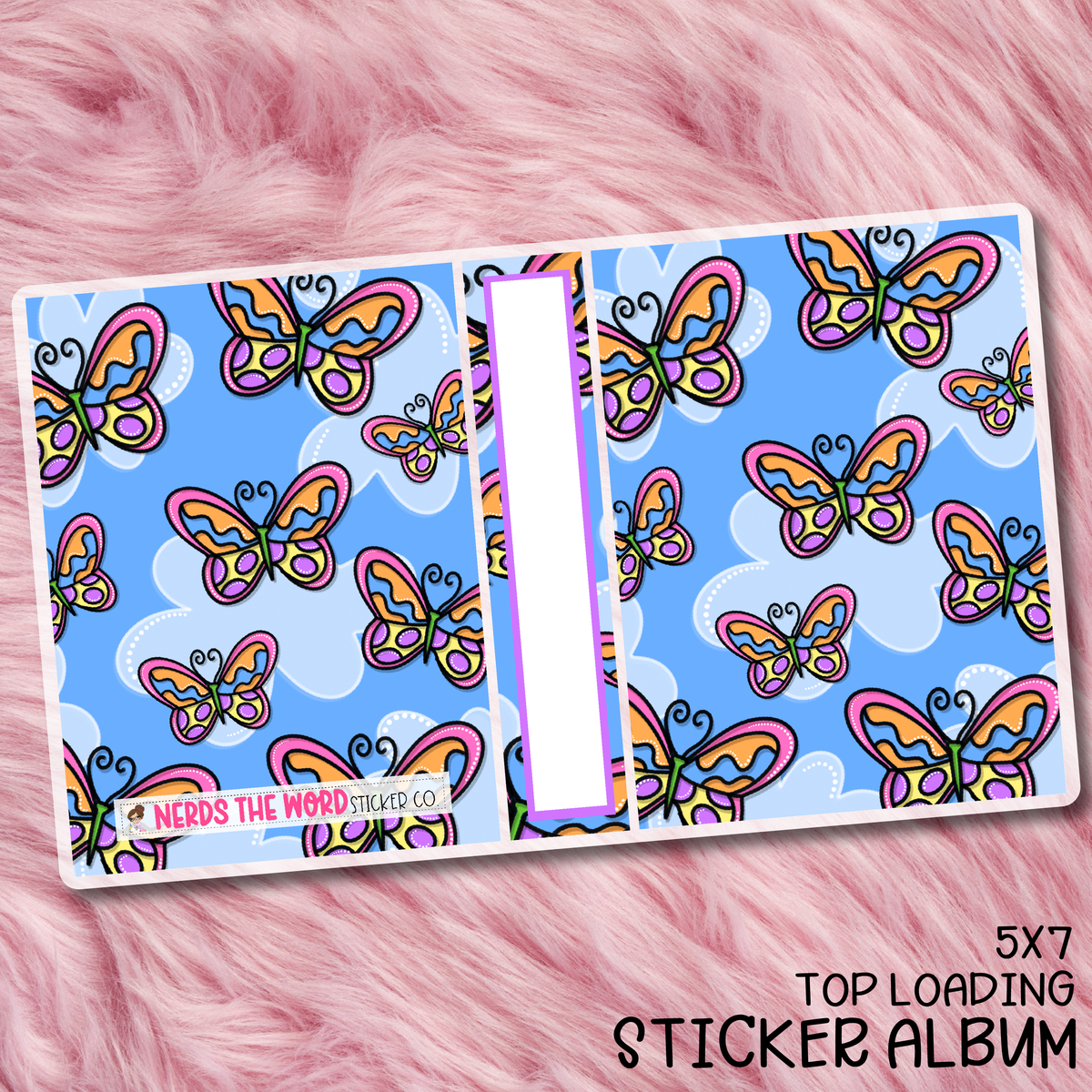 Butterfly Top Loading Sticker Storage Album