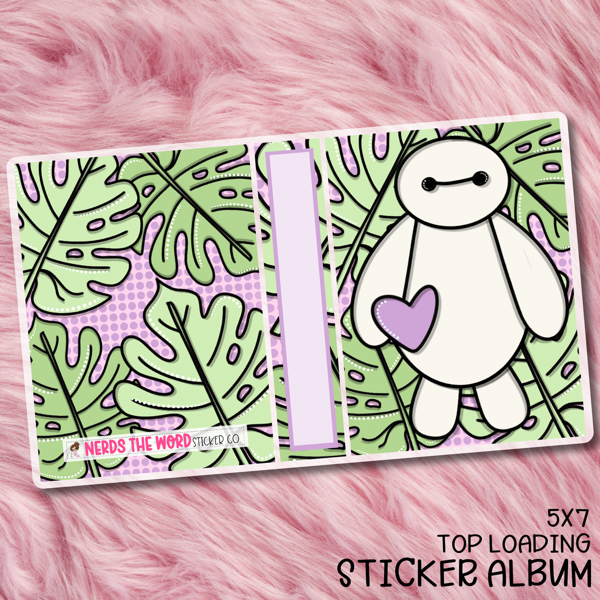 Fluffy Friend Top Loading Sticker Storage Album
