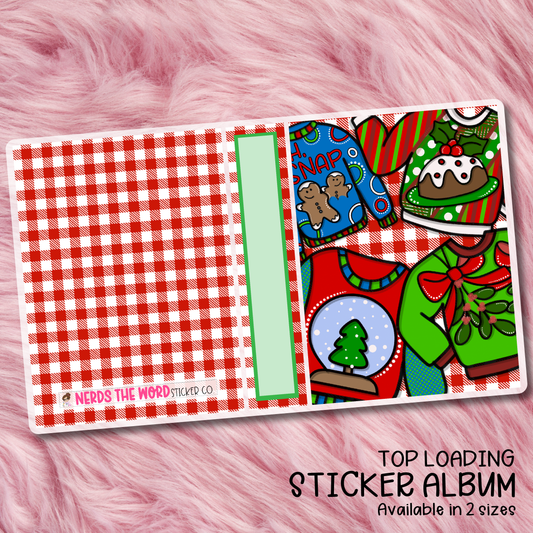 Ugly Sweater Top Loading Sticker Storage Album