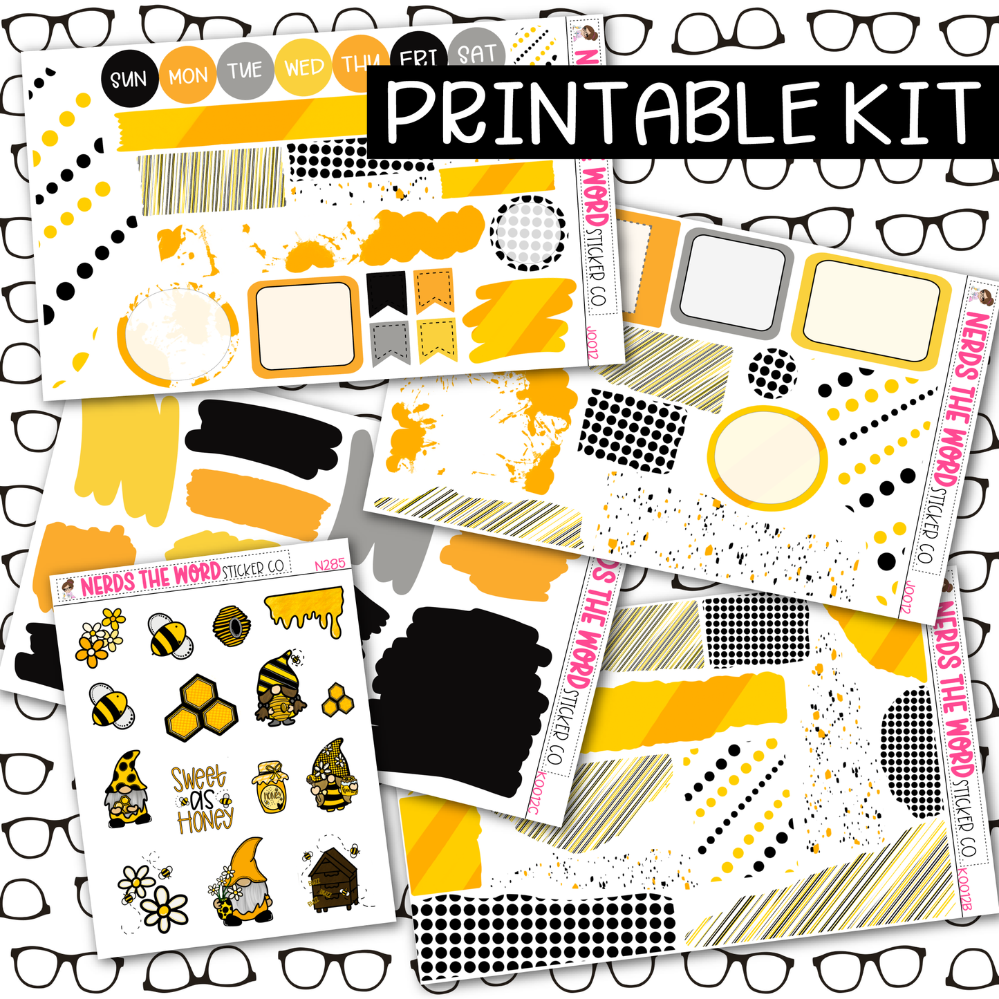 PRINTABLE Sweet Like Honey Journaling Kit