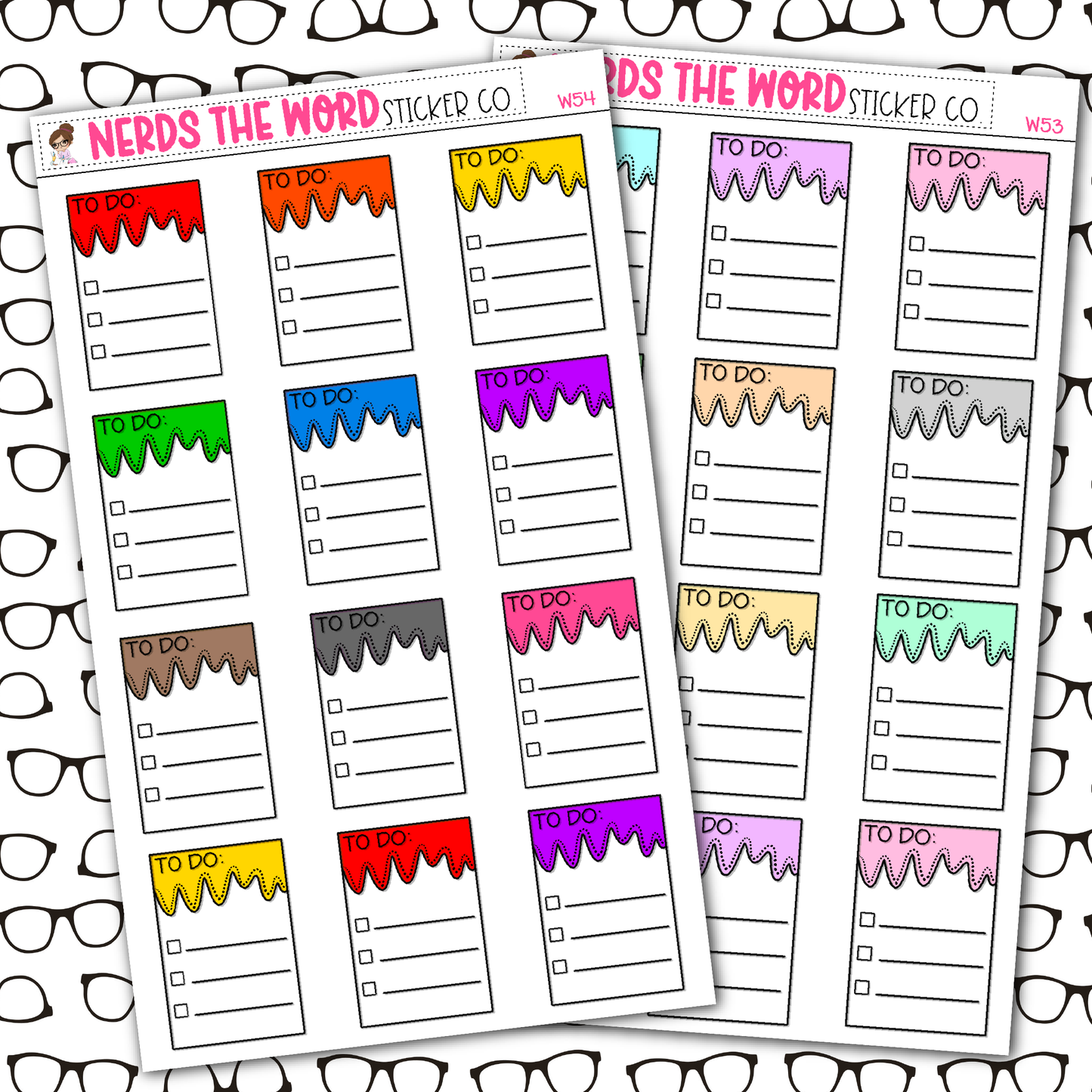 To Do Functional Box Planner Stickers - You Choose