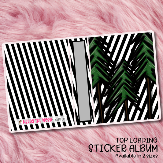 Christmas Trees Top Loading Sticker Storage Album