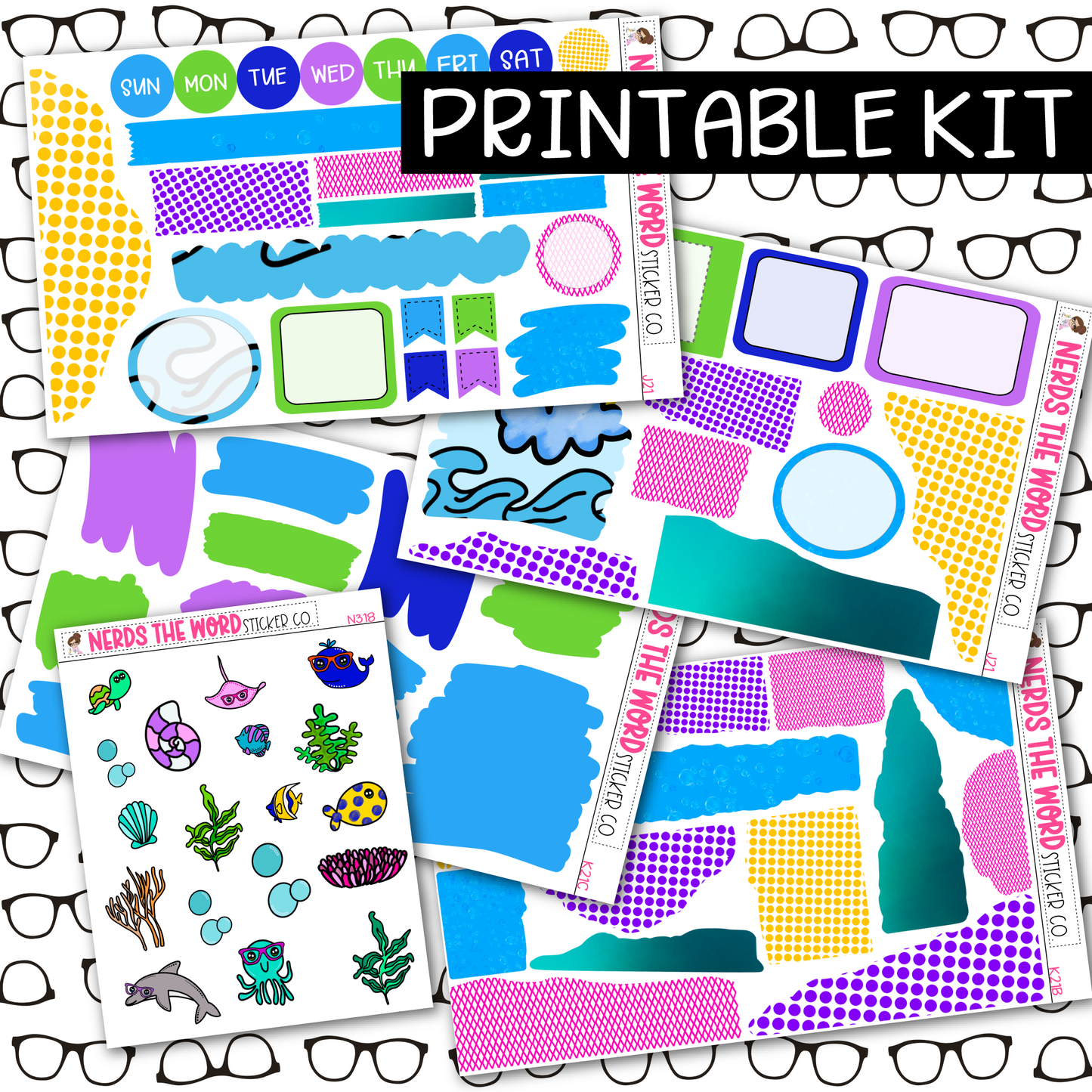 PRINTABLE Under the Sea Journaling Kit