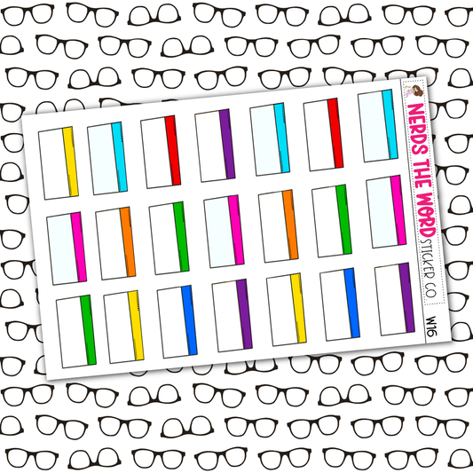 Rainbow Skinny Library Card Boxes