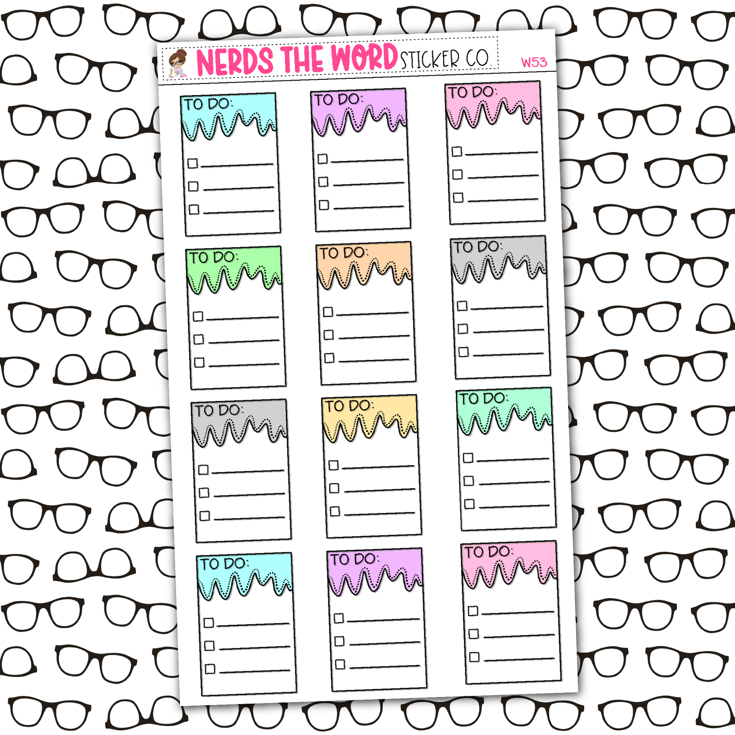To Do Functional Box Planner Stickers - You Choose