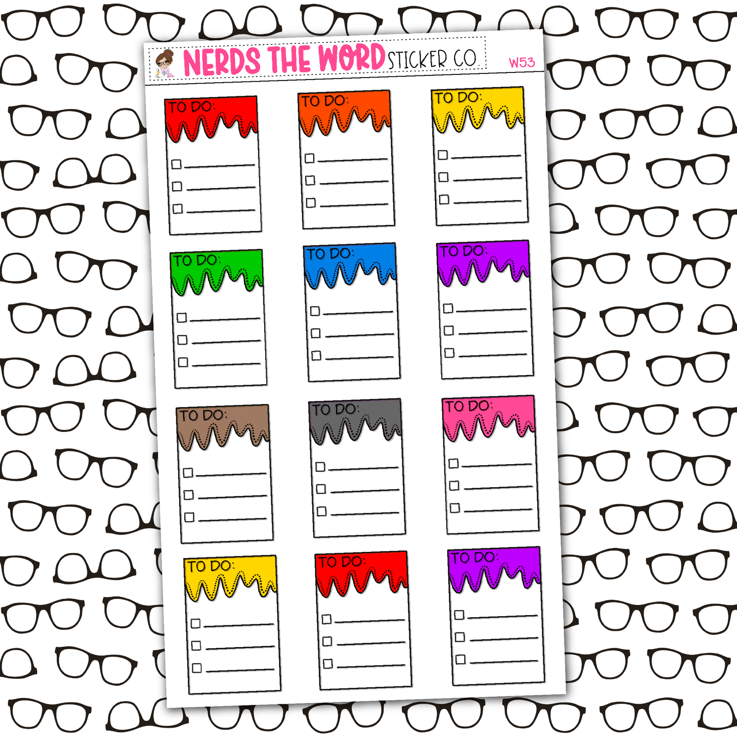 To Do Functional Box Planner Stickers - You Choose