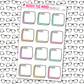 Note Functional Box Planner Stickers - You Choose
