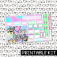 PRINTABLE - Monster Love Monthly, Weekly and or Journaling Sticker Kit