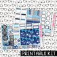 PRINTABLE - Winter Bots Monthly, Weekly and or Journaling Sticker Kit