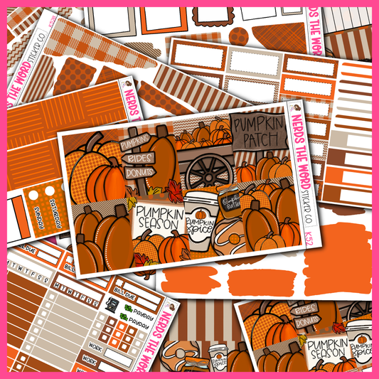 Pumpkin Patch Monthly, Weekly and or Journaling Sticker Kit