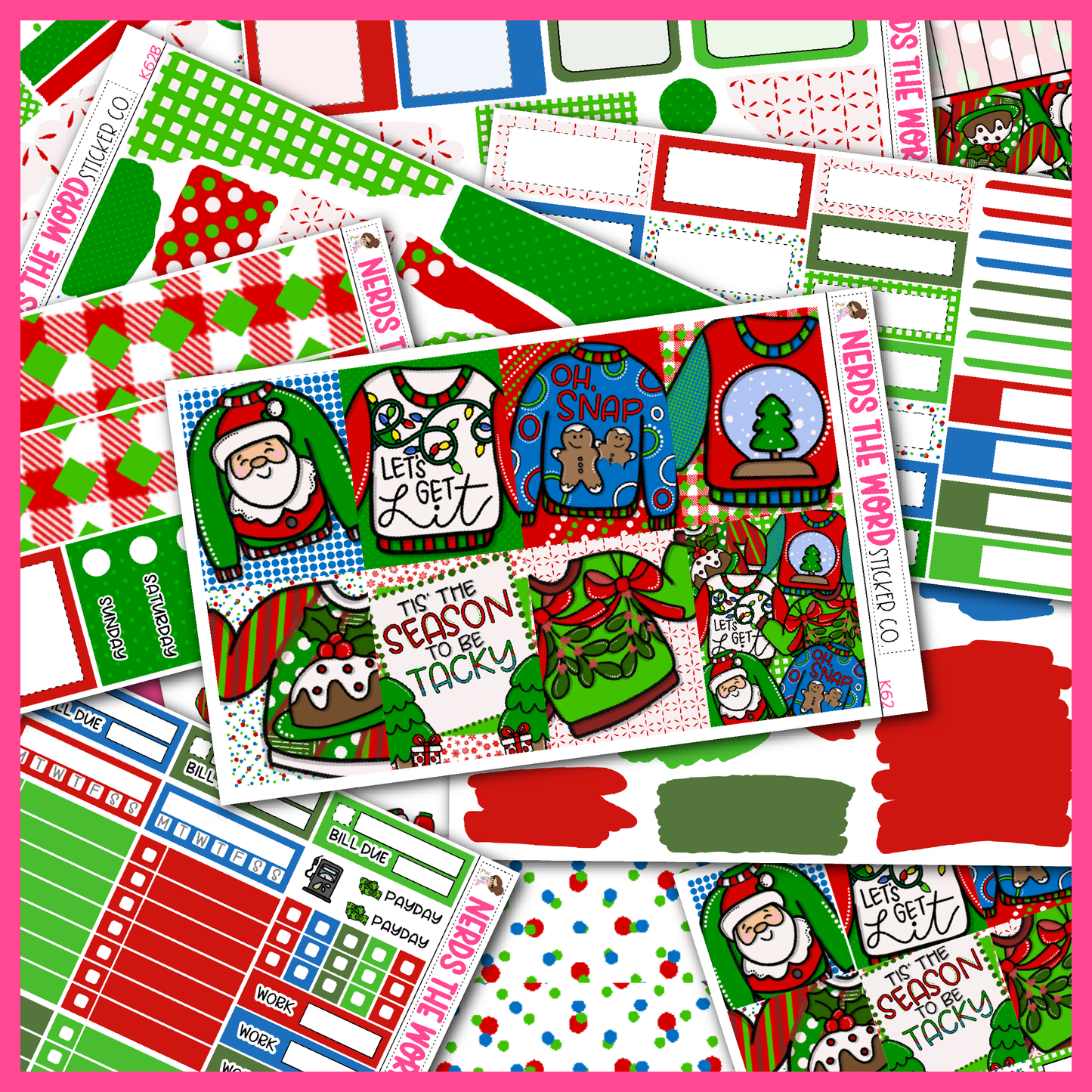 Ugly Sweater Weekly Planner Kit